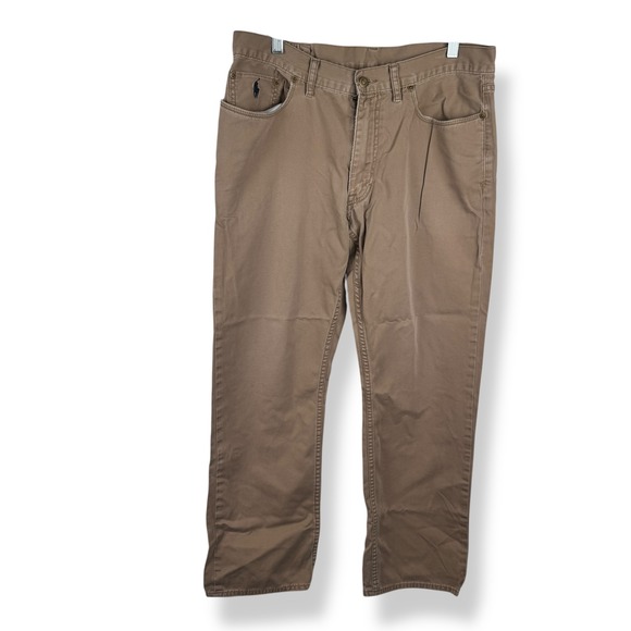 Y2K Polo Ralph Lauren Men's Khaki Pants Size 34x30 Old Money Preppy Ivy League - Picture 1 of 13